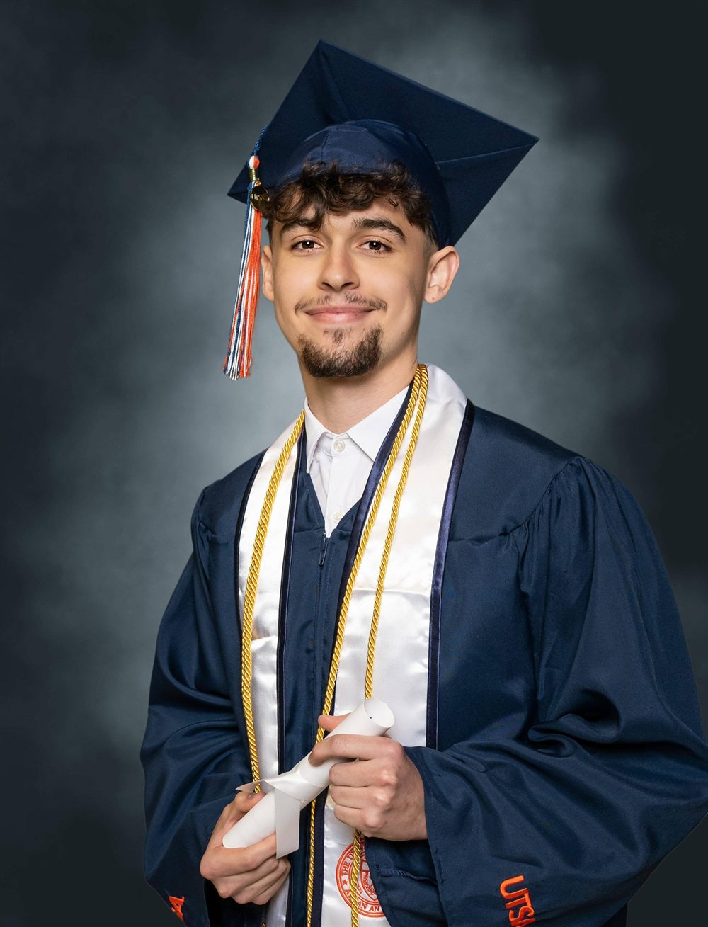 Jake Pockrus, founder of New Age Automation Systems, at his UTSA graduation